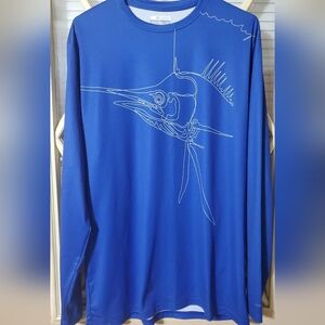 Columbia Blue Marlin Graphic Long Sleeve Shirt, Fishing Gear